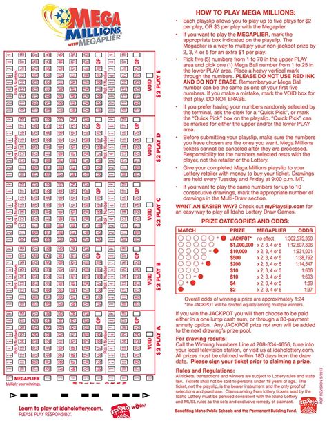 idaho lottery numbers|Mega Millions .